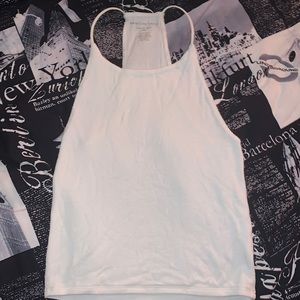 White Racerback Tank Top